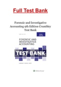Forensic and Investigative Accounting 9th Edition Crumbley Test Bank
