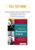 Pierson and Fairchild’s Principles and Techniques of Patient Care 6th Edition Fairchild Test Bank