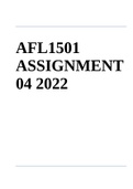AFL1501 ASSIGNMENT 04 2022