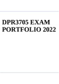DPR3705 EXAM PORTFOLIO 2022