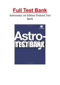 Astronomy 1st Edition Fraknoi Test Bank