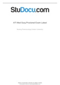ATI Med-Surg proctored Exam(LATEST AND UPDATED)