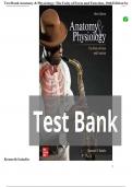 Test Bank for Anatomy and Physiology The Unity of Form and Function 10th Edition by Kenneth S&period; Saladin &vert; 9781265328627&vert; 2023&sol;2024 &vert; Chapter 1-29 &vert; All Chapters with Answers and Rationals