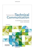 Essentialss of Technical Communication 4th Edition Tebeaux Test Bank