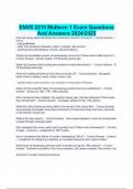 ENVS 2210 Midterm 1 Exam Questions And Answers 2024&sol;2025