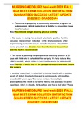 NURSINGMEDSUR2 hesi-exit-2021 FALL&period; Q&A BEST EXAM SOLUTION SATISFACTION GUARANTEED SUCCESS LATEST  UPDATE 2022&sol;2023 GRADED A&plus;