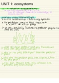 AP Environmental Science notes and study guide: Units 1 - 10