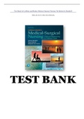Test Bank for LeMone and Burke’s Medical-Surgical Nursing 7th Edition By Bauldoff /All Chapters/ 