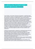 AWS Certified Machine Exam 2 with complete solutions 2024_2025