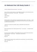 Air Methods Part 135 Study Guide 2 With Complete Questions And Correct Detailed Answers&period;