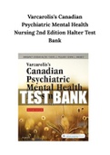 Varcarolis&rsquo;s Canadian Psychiatric Mental Health Nursing 2nd Edition Halter Test Bank