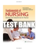 Test Bank for Fundamentals of Nursing: Concepts and Competencies for Practice 9th Edition Craven ISBN: 9781975120429  |Complete Guide A+