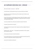 air methods interview non - clinical Actual Questions And Correct Detailed Answers&period;