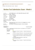 HLTH-4000-4,Intro to Hlth Mgt Week 6 Exam with Answers