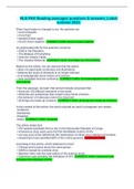 NLN PAX Reading passages questions & answers&lowbar;Latest summer 2022&period;