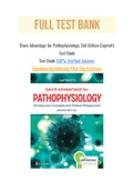 Davis Advantage for Pathophysiology 2nd Edition Capriotti Test Bank