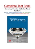 Elementary Statistics 3rd Edition Navidi Test Bank
