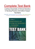 Lashleys Essentials of Clinical Genetics in Nursing Practice 2nd Edition Kasper Test Bank