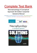 Neurophysiology A Conceptual Approach 5th Edition Carpenter Solutions Manual