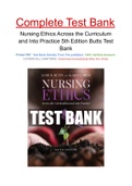 Nursing Ethics Across the Curriculum and Into Practice 5th Edition Butts Test Bank
