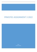 PRM3701 ASSIGNMENT 3 SEMESETR 2 OF 2022