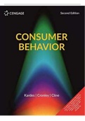 Test Bank For Consumer Behaviour&comma; 2e kardes Questions And Answers Chapter 1&lowbar;19&lowbar;&lowbar;complete solution