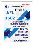 AFL1502 Assignment 2 &lpar;20 ENGLISH&rpar; &lpar;COMPLETE ANSWERS&rpar; Semester 2 2024