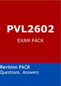 PVL2602 Revision PACK Questions. Answers