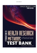 INTRODUCTION TO HEALTH RESEARCH METHODS 3RD JACOBSEN TEST BANK ISBN: 9781284197563|Complete Guide A+ 