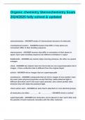 Organic chemistry Stereochemistry Exam 2024&lowbar;2025 fully solved & updated