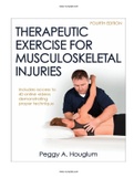 Therapeutic Exercise for Musculoskeletal Injuries 4th Edition Houglum Test Bank ISBN:9781450468831| Complete Guide A+