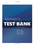 Varney’s Midwifery 6th Edition King Test Bank ISBN: 9781284160215|Complete Guide A+