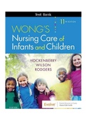 Wong’s Nursing Care of Infants and Children 11th Edition Hockenberry Test Bank ISBN:9780323549394 |Complete Guide A+