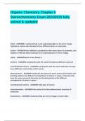 Organic Chemistry Chapter 5 Stereochemistry Exam 2024&lowbar;2025 fully solved & updated&period;