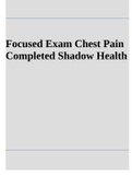 Focused Exam Chest Pain Completed Shadow Health
