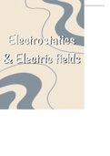 Electrostatic forces and electric fields notes IEB & DBE notes 