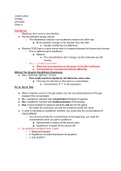 Class notes CHMG 142 - Equilibrium 101