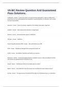  VA-BC Review Question And Guaranteed Pass Solutions&period;