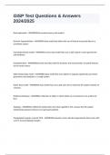 GISP Test Questions & Answers 2024&sol;2025