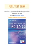 Introduction to Aging A Positive Interdisciplinary Approach 2nd Edition Sugar Test Bank
