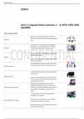 Unit 3&lowbar; Computer Basics &lpar;Sections 1 - 4&rpar; WITH 100- SURE ANSWERS