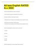 Ati teas English RATED A&plus;&plus; 2022 