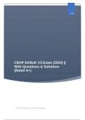 CBAP BABoK V3 Exam &lpar;2024&rpar; &vert;&vert; With Questions & Solutions &lpar;Rated A&plus;&rpar;