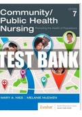 Community Public Health Nursing 7th Edition Nies Test Bank(complete>>GRADED A+)