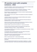 3P practice exam with complete solutions &semi; 2022