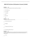 NRNP 6552 Final Exam (100 Questions & Answers) (Verified)