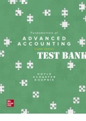 TEST BANK for Fundamentals of Advanced Accounting 8th Edition By Joe Ben Hoyle and Thomas Schaefer and Timothy Doupnik. All Chapters 1-12. 946 Pages