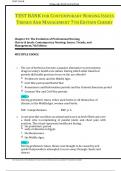Test Bank for Contemporary Nursing&colon; Issues&comma; Trends&comma; and Management &ndash; 7th Edition by Cherry 2025&sol;2026 &ndash; Complete Nursing Leadership & Management Review