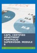 CAPS- CERTIFIED APARTMENT PORTFOLIO SUPERVISOR- MODULE 6 &lpar;CONTEMPORARY ISSUES IN MULTI FAMILY HOUSING- MODULE 6&rpar; 2024&excl;&excl;