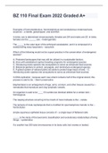 BZ 110 Final Exam 2022 Graded A&plus;